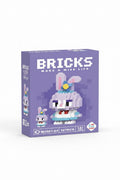 Sevimli Tavşan Mini Blok Yapboz – 187 Parça | Bricks W2601-04
