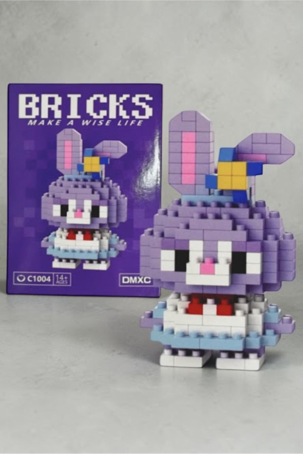 Sevimli Tavşan Mini Blok Yapboz – 187 Parça | Bricks W2601-04